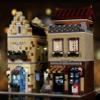 General Jim's Music Store & Coffee Caf Street View Modular City Building Block Set, 3,103 Pieces with Light Kit, European Style Architecture Display Model | GJ LMS view 3
