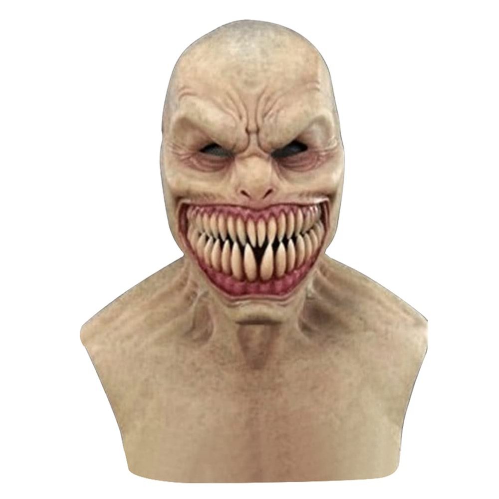 LUOZZY Halloween Scary Evil Mask Latex Halloween Party Cosplay Mask (Horror)