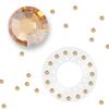 blinger Shimmer Crystal Refill Pack  as seen on Shark Tank | 5 Discs  75 Precision-Cut Glass Crystals | Hair-Safe Accessories | Styling Tool Not Included| Golden Honey 5 mm view 1
