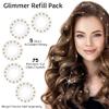 blinger Shimmer Crystal Refill Pack  as seen on Shark Tank | 5 Discs  75 Precision-Cut Glass Crystals | Hair-Safe Accessories | Styling Tool Not Included| Golden Honey 5 mm view 2