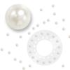 blinger Deluxe Shimmer Crystal Refill Pack  as seen on Shark Tank | 5 Discs  75 Precision-Cut Glass Crystals | Hair-Safe Accessories| Styling Tool not Included | Ivory Cream Pearls 7 mm view 1