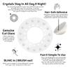 blinger Deluxe Shimmer Crystal Refill Pack  as seen on Shark Tank | 5 Discs  75 Precision-Cut Glass Crystals | Hair-Safe Accessories| Styling Tool not Included | Ivory Cream Pearls 7 mm view 2
