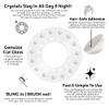 blinger Deluxe Shimmer Crystal Refill Pack  as seen on Shark Tank | 5 Discs  75 Precision-Cut Glass Crystals | Hair-Safe Accessories | Styling Tool not Included | Pure White Pearls 7 mm view 3
