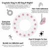 blinger Shimmer Crystal Refill Pack  as seen on Shark Tank | 5 Discs  75 Precision-Cut Glass Crystals | Hair-Safe Accessories | Styling Tool Not Included| Light Rose 4 mm view 3