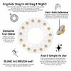 blinger Deluxe Shimmer Crystal Refill Pack  as seen on Shark Tank | 5 Discs  75 Precision-Cut Glass Crystals | Hair-Safe Accessories| Styling Tool not included | Golden Honey 7 mm view 3
