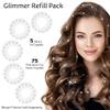 blinger Shimmer Crystal Refill Pack  as seen on Shark Tank | 5 Discs  75 Precision-Cut Glass Crystals | Hair-Safe Accessories | Styling Tool not included | Crystal 4 mm view 2