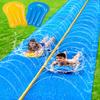 Sloosh Huge Water Slide, 30ft x 6ft Heavy Duty Lawn Water Slip with Built-in Sprinkler Slide and 2 Slip Inflatable Boards for Kids Adults Party Summer Yard Lawn Outdoor Play Activities view 1