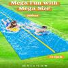 Sloosh Huge Water Slide, 30ft x 6ft Heavy Duty Lawn Water Slip with Built-in Sprinkler Slide and 2 Slip Inflatable Boards for Kids Adults Party Summer Yard Lawn Outdoor Play Activities view 2