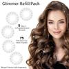 blinger Shimmer Crystal Refill Pack  as seen on Shark Tank | 5 Discs  75 Precision-Cut Glass Crystals | Hair-Safe Accessories | Styling Tool not included | Crystal Aurore Boreale 5 mm view 2