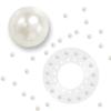 blinger Shimmer Crystal Refill Pack  as seen on Shark Tank | 5 Discs  75 Precision-Cut Glass Crystals | Hair-Safe Accessories | Styling Tool not Included | Ivory Cream Pearls 5 mm view 1