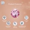 blinger Shimmer Crystal Refill Pack  as seen on Shark Tank | 5 Discs  75 Precision-Cut Glass Crystals | Hair-Safe Accessories | Styling Tool not included | Light Rose 5 mm view 2