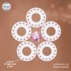 blinger Shimmer Crystal Refill Pack  as seen on Shark Tank | 5 Discs  75 Precision-Cut Glass Crystals | Hair-Safe Accessories | Styling Tool not included | Light Rose 5 mm view 3