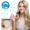 blinger Shimmer Crystal Refill Pack  as seen on Shark Tank | 5 Discs  75 Precision-Cut Glass Crystals | Hair-Safe Accessories | Styling Tool Not Included| Light Sapphire 4 mm view 1