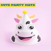 JOYIN 12 Sets Party Hats for Kids Birthday Party Games Craft Activities, Cute Animal Theme Birthday Hats Activity Kits with Stickers for Kids Holiday Theme Party Favors Easter Decoration view 4