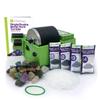 WireJewelry Single Barrel Rock Tumbler Kit - Includes 1.5 Pounds of Gemstones of The World Stone Mix and 1 Batch of 4 Step Abrasive Grit and Polish with Plastic Pellets view 1