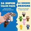 JOYIN 24 Pcs Mini Animal Plush Toys (24 Units 3" Each), Stuffed Animal Bulk for Kids Birthday Party Favors, Presents, Pinata Fillers, Goodie Bag Fillers, School Prizes, Valentines Goodie Bags view 2