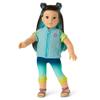 American Girl Corinne Tan Girl of the Year 2022 18-inch Doll Camping Outfit with Vest, Tee, and Sandals, For Ages 8+ view 2