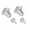 Gear for FMS 1/24 FCX24 RC RC Car Differential Gear Steel Gears Part4Pcs,Silver view 1