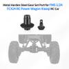FCX24 RC Car Gear,4PCS Metal Harden Steel Gear Set Part for FMS 1/24 FCX24 RC Power Wagon Xiaoqi RC Car Metal Gear Part(Black) view 3