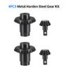 FCX24 RC Car Gear,4PCS Metal Harden Steel Gear Set Part for FMS 1/24 FCX24 RC Power Wagon Xiaoqi RC Car Metal Gear Part(Black) view 4