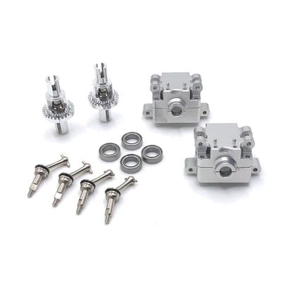 VGVCTX 284131 K969 K979 K989 K999 P929 P939 RC Car Metal Modification Parts Upgrade Gearbox, Differential Dog Bone and Other Kit ( Color : Silver )