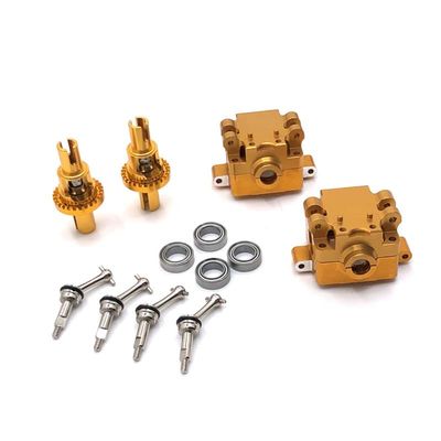 VGVCTX 284131 K969 K979 K989 K999 P929 P939 RC Car Metal Modification Parts Upgrade Gearbox, Differential Dog Bone and Other Kit ( Color : Gold )