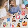 ATFUNSHOP Valentines Day Gifts for Kids 30 Pack with Animal Plush Toys Gift Card in Bulk Exchange for Girls Boys Class Classroom view 2