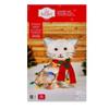 20" Christmas LED Kitty Indoor Outdoor Holiday Light Up Plush Cat 45 Lights view 3