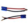 JFtech 2pcs EC5 Battery Charging Cable Male EC5 to 4.0mm Banana Bullet Plug Connector 10cm 12AWG Wire Charger Cable Adapter for RC Vehicle Lipo Charger view 1