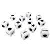 Ahoper Right Left Center Dice Only 12 Dices Prime Dice Game six Sided 16mm Standard Size, Easy to Grip view 3