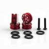 Alloy Front Hub Nut Delrin Cap with O-Ring for Arrma Kraton 6S Mojave Outcast Felony Talion Infraction Typhon Upgrade Parts (Red) view 2
