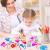 Valentines Day Gifts Cards for Kids Classroom, 28-Pack Sticky Hands Feet Hearts Toys with Class Exchange Cards, Valentines Non Candy Treats Goodies Prizes School Party Favors for Toddlers Boys Girls view 3