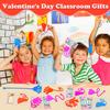 Valentines Day Gifts Cards for Kids Classroom, 28-Pack Sticky Hands Feet Hearts Toys with Class Exchange Cards, Valentines Non Candy Treats Goodies Prizes School Party Favors for Toddlers Boys Girls view 4