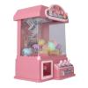 Janzoom Mini Doll Claw Machine, Improve Eye Hand Coordination 10 Eggshell Music Doll Grabber Machine Toy Interactive 20 Coins for Family Party (Pink) view 1