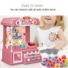 Janzoom Mini Doll Claw Machine, Improve Eye Hand Coordination 10 Eggshell Music Doll Grabber Machine Toy Interactive 20 Coins for Family Party (Pink) view 3