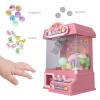 Janzoom Mini Doll Claw Machine, Improve Eye Hand Coordination 10 Eggshell Music Doll Grabber Machine Toy Interactive 20 Coins for Family Party (Pink) view 4