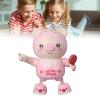 LBEC Dancing Pig Music Toy, Soft Lighting Early Education Rounded Corner Adorable Electronic Dancing Pig Clear Sound Safe Play for Home Use (Pink) view 2