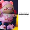 LBEC Dancing Pig Music Toy, Soft Lighting Early Education Rounded Corner Adorable Electronic Dancing Pig Clear Sound Safe Play for Home Use (Pink) view 4