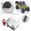 Create idea RC Motor Heat Sink with Cooling Fan for 540 550 3650 3660 RC Model Car Motor Remote Control Car Replacement Part Aluminum Alloy Silver view 2