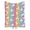 Artsadd Personalized Baby Blankets for Girls, Custom Name Blanket with Rainbow Unicorn Design for Kids Toddler, Customized Fleece Throw Blankets for Newborn Baby Shower Birthday Gifts, 50"x60" view 1
