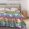 Artsadd Personalized Baby Blankets for Girls, Custom Name Blanket with Rainbow Unicorn Design for Kids Toddler, Customized Fleece Throw Blankets for Newborn Baby Shower Birthday Gifts, 50"x60" view 4