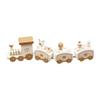 Christmas Wooden Train Rail Winter Wonderland Train Mini Train Decor Set Christmas Decoration Snowman Wood Train Sets Christmas Ornament Toy for Christmas Party, Kids and Adults Gift, Home Decor view 1