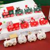 Christmas Wooden Train Rail Winter Wonderland Train Mini Train Decor Set Christmas Decoration Snowman Wood Train Sets Christmas Ornament Toy for Christmas Party, Kids and Adults Gift, Home Decor view 3