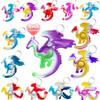 Goodangie00 30Packs Rainbow Bulk Dragon Mini Pop Fidget Toys for Kids Birthday Holiday Party Favors Gift and Students Anxiety Stress Reliever Prize view 1
