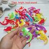 Goodangie00 30Packs Rainbow Bulk Dragon Mini Pop Fidget Toys for Kids Birthday Holiday Party Favors Gift and Students Anxiety Stress Reliever Prize view 3