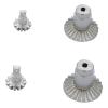 Palumma 2 Sets FCX24 gear set, metal gear parts upgrade parts bridge teeth steel teeth Set for FMS 1/24 FCX24 RC Crawler Car Upgrade Parts (Silver) view 1