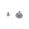 Palumma 2 Sets FCX24 gear set, metal gear parts upgrade parts bridge teeth steel teeth Set for FMS 1/24 FCX24 RC Crawler Car Upgrade Parts (Silver) view 3