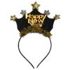 AVMBC Happy New Year Headband Tiara New Years Headband with Star Boppers and Gold Tinsel New Year Eve Holiday Party Decoration Supplies view 1