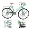 Metal Bike Model, Desktop Mini Finger Bike Figurines Toy Miniature Retro Mini Model Bike Christmas Ornaments Family and Friend 7.68 x 4.72inch view 2