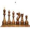 4" Tal Soviet Grandmaster Antique Reproduction 1960's Soviet Tournament Weighted Chess Pieces Only view 3